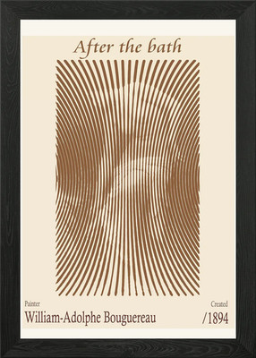 Nach dem Bad 1894 Gerahmtes Wandbild Poster Leinwanddruck Bild