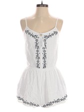 6ixty 8ight Women White Romper M