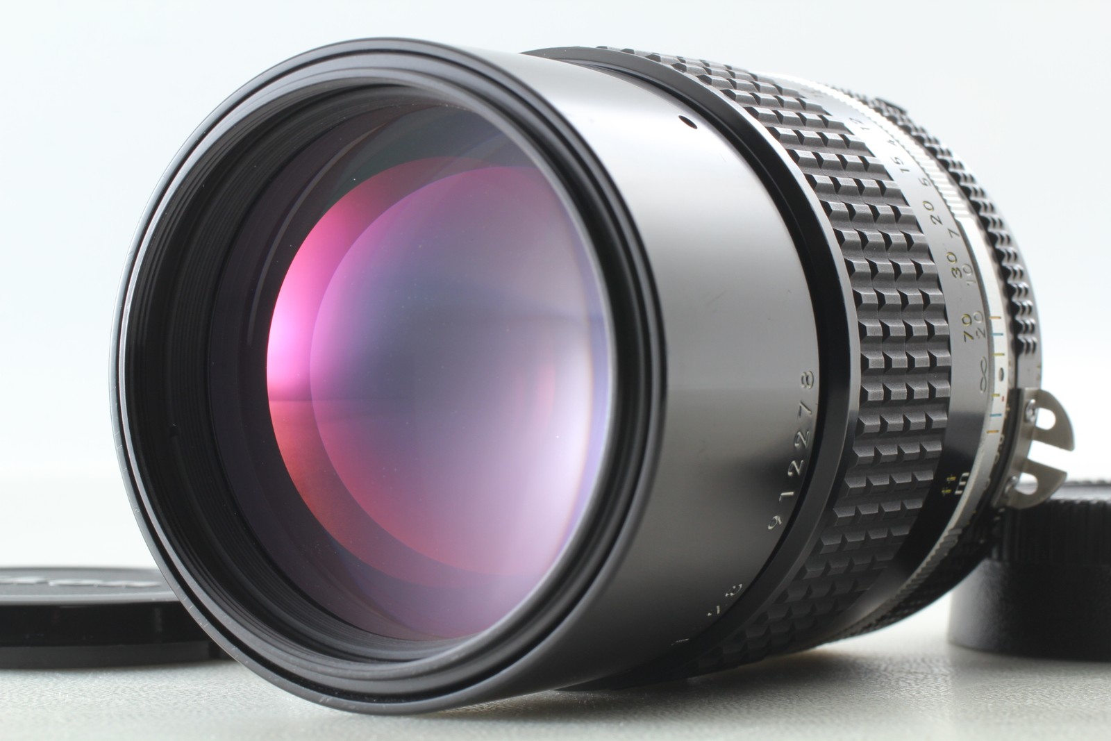 [N MINT w/Caps] Nikon Ais Ai-s Nikkor 135mm f/2.8 Telephoto MF Lens From JAPAN