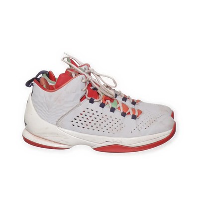 Jordan, Basketballschuhe, Größe: 44, Melo M11 , Leder, Grau/Rot/Mehrfarbig #lVb