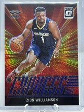 2024-25 Optic Zion Williamson Express Lane #20 Hyper Blue Prizm SP /175 Pelicans