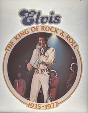 Original Vintage 1977 Elvis The King Of Rock  Roll Iron On Transfer