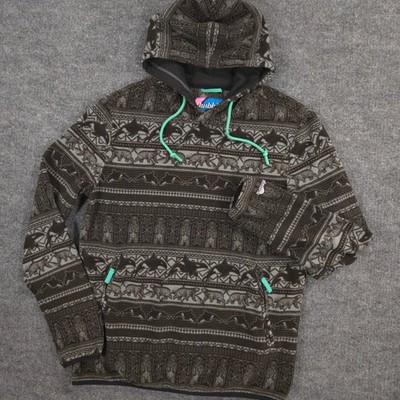 Chubbies Hoodie Mens S Fair Isle Orca Killer Whales Bears Fleece Pullover Nordic
