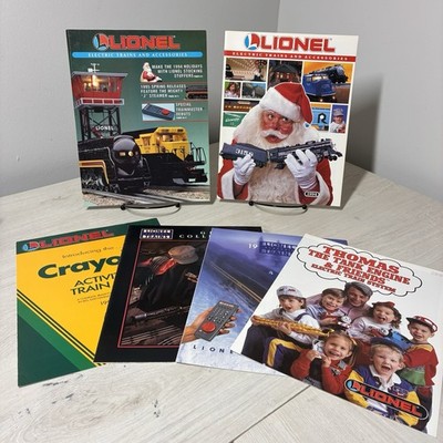 Vintage Lot of Six 1994 Lionel Electric Train Catalog Thomas Crayola Trainmaster