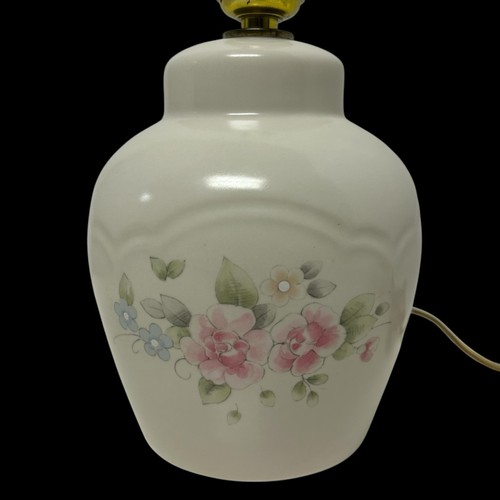 Vintage Pfaltzgraff Tea Rose Ginger Jar 9" Ceramic Table Lamp No Shade Tested - Bild 17 von 20