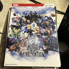 World of Final Fantasy Prima Games Official Strategy Guide Book No Poster