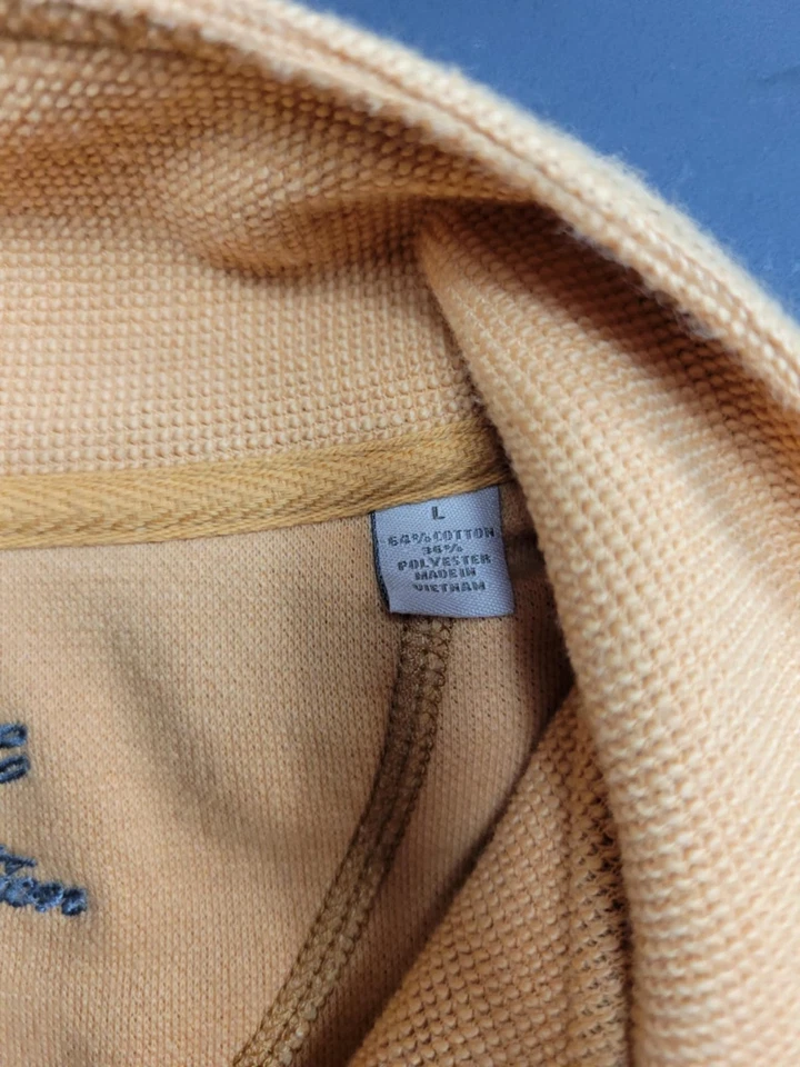 Paradise Collection 1/4 Zip Sweater Men's Size Large Pullover Orange - Image 2 of 4