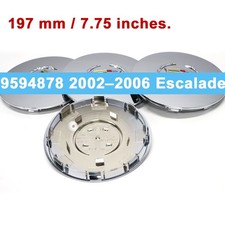 Chrome Wheel Hub Caps For 2003-2006 Escalade Esv Ext 197mm 7.76inch 9594878