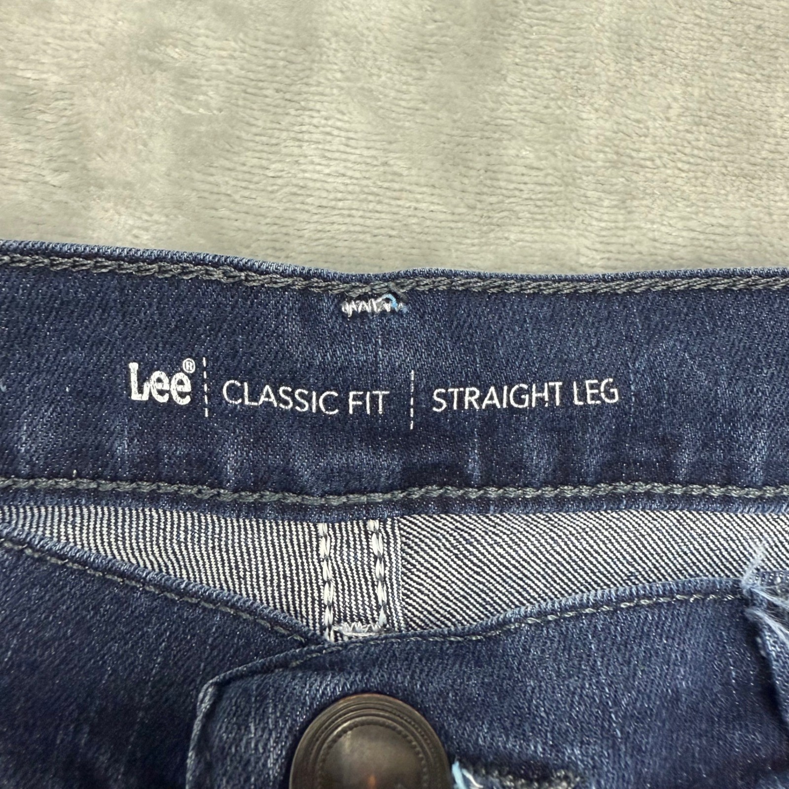 Lee Women Jeans Classic Fit Straight Leg Dark Wash Size 6 (28x30) thumbnail 5