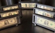 3D Floating Display Case - Black or White Holder for Coins, Bank Notes, Jewelry