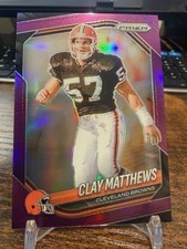 2025 Panini Prizm #251 Clay Matthews Purple Prizm /125 - 1st on Print - Browns