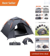 Adventure-Ready 3-Man Pop-Up Camping Tent - Ventilated & Weatherproof Design