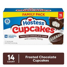 Hostess Cupcakes, Chocolate Snack Cakes, 22.22 oz Box 14 Ct.