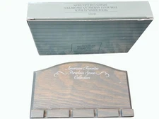 Avon American Favorites Wooden Display Rack For Porcelain Spoon Collection NIB