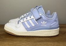 Adidas Men's Forum Low Sneakers, Cloud White/Blue Dawn/Off White, 5 M US