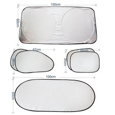 6x Car Window Shades Privacy Shade Blackout Camping Travel Sun Cover Visor NEW