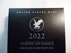 2022-W American Silver Eagle Proof Dollar $1 Box COA OGP US Mint Bullion  22EA