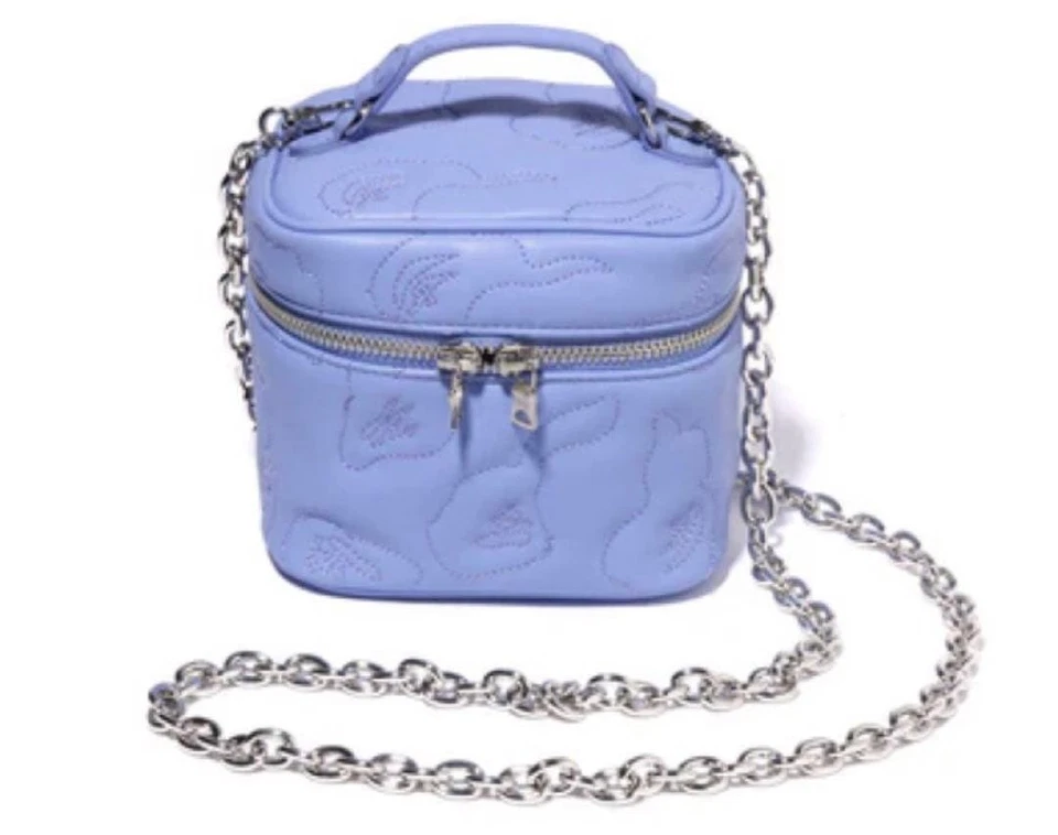 Bolso de Hombro Bolso de Mano A BATHING APE BAPE Púrpura Camuflaje Cadena Tocador Nuevo sin Etiquetas Foto 3 de 4