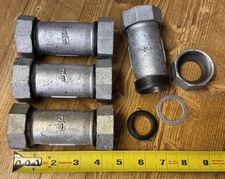 Lot of 4 Galvanized Compression Couplings 3/4” Proline Series Mueller Industries