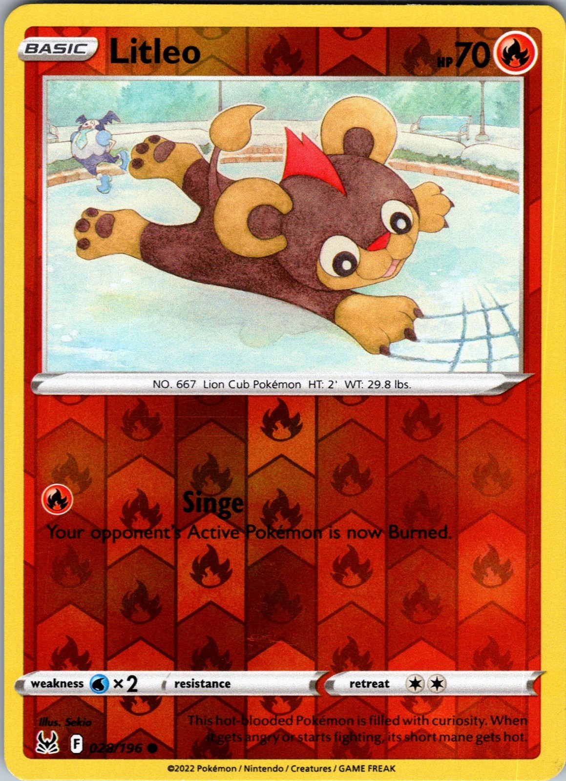 Litleo Lost Origin 028/196 Reverse Holo EN NM