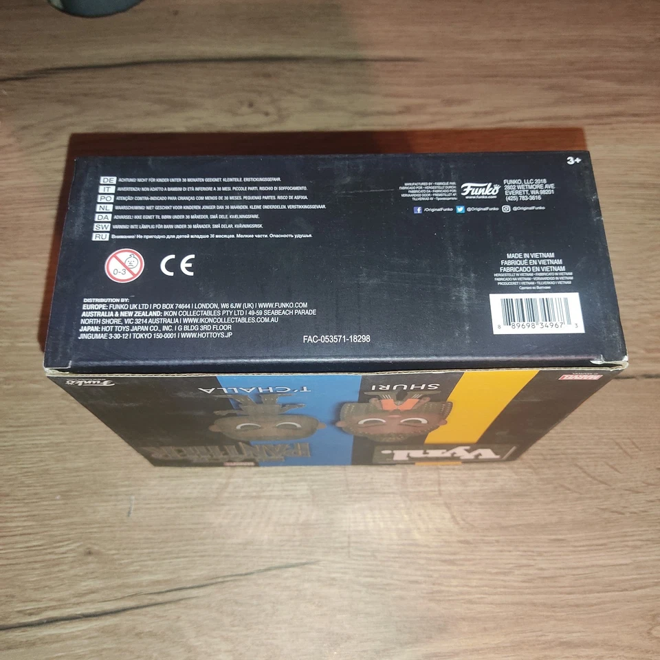 Figurina Funko Vynl Marvel Black Panther: Black Panther E Shuri - NUOVO - Immagine 4 di 4