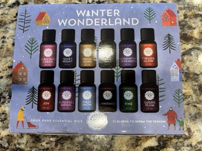 Woolzies Winter Xmas Collection Gift Set 12 Essential Oils  Aromatherapy New
