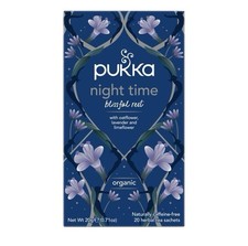Pukka - Night Time Organic Herbal Tea - 4 Packs of 20 Sachets . New Sealed.