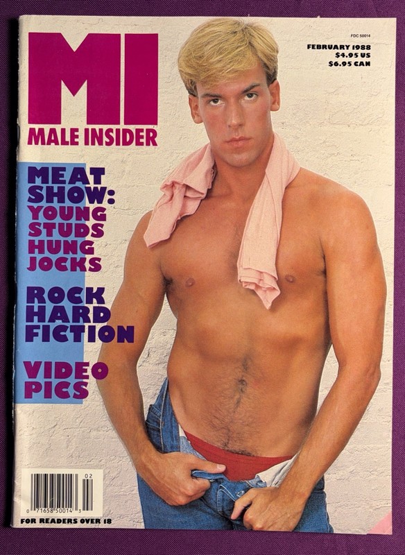 GAY: Vtg Feb. 1988 sexy male men beefcake physique magazine MI: MALE INSIDER 2/4