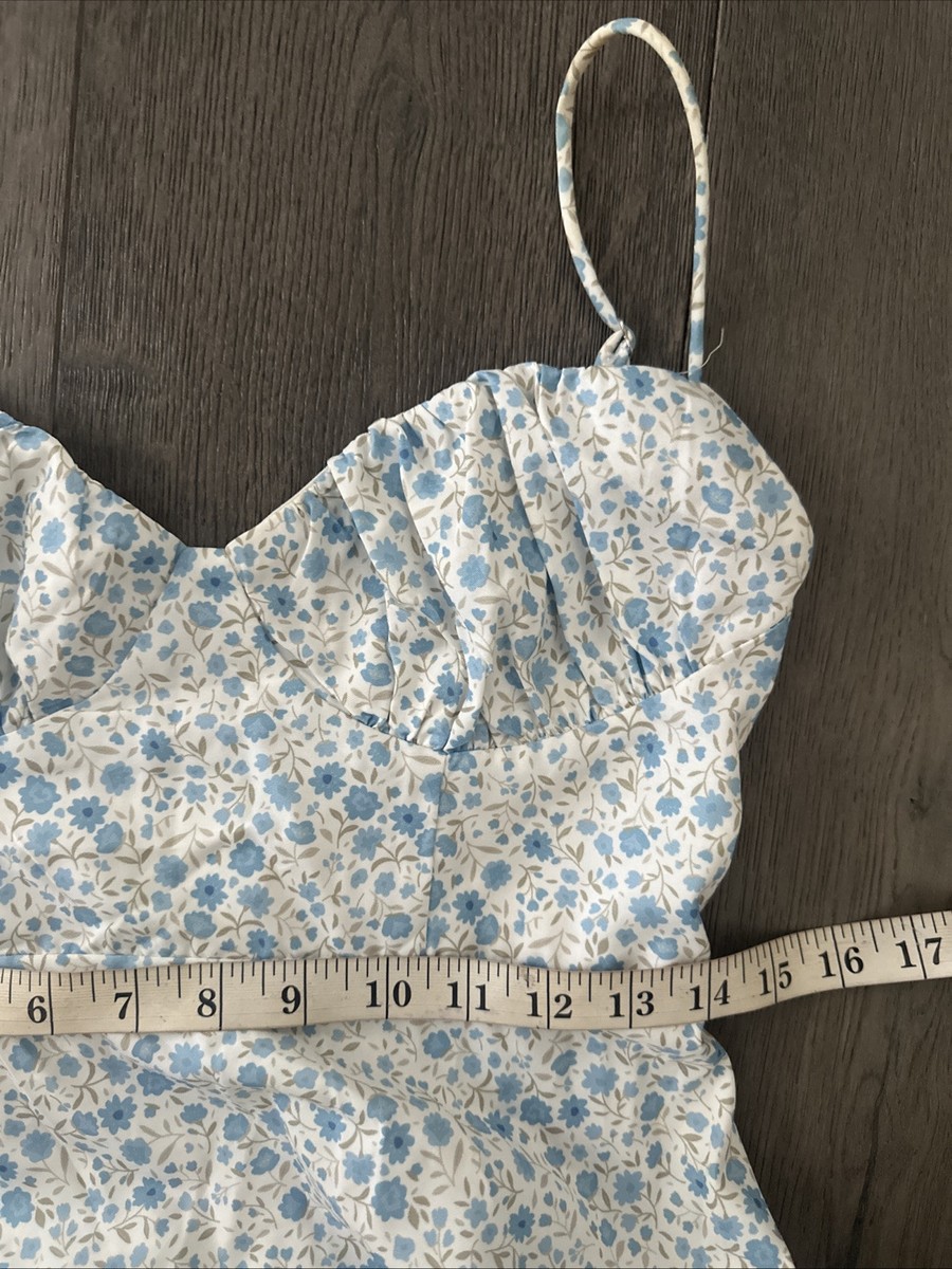 Princess Polly Amara Midi Dress Blue Floral Size 6 Sundress Boho Summer  *READ* | eBay