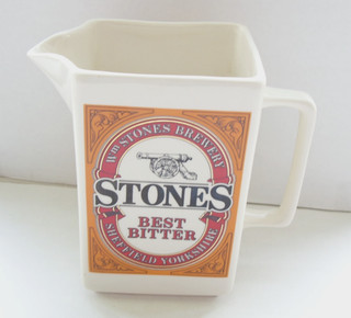 stones sheffield best bitt advertising jug white made by wade PDM in VGC