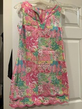 Lilly Pulitzer Vintage White Label Patch Classic Shift Dress Size 2