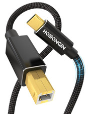 3FT USB C Printer Cable Type C to B Braided Cord for MacBook Pro Air HP Canon