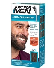 Just For Men Brush-in Color Mustache Beard M-45 Dark Brown 1 Count Pack of 3