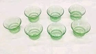 Vintage 1 Single ~Uranium Depression Glass Etched ~ Sorbet Bowl