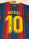 Lionel Messi Signed Barcelona Pro Style Soccer Jersey with COA