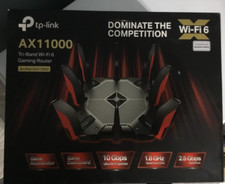 TP-LINK Archer AX11000 Tri-Band Wi-Fi 6 Gaming Router - Black/Red