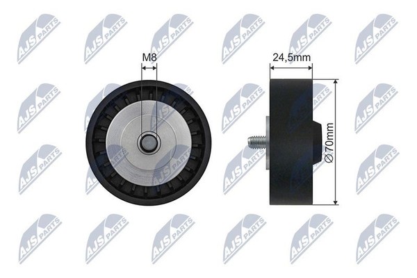 NTY RNK-BM-065 Spannrolle, Keilrippenriemen FüR BMW-image