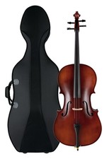 B-WARE Brioso Cello Set 4/4 Violoncello Koffer Bogen Fichte Ahorn Anfänger Case