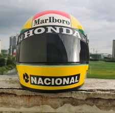 1989 AYRTON SENNA F1 FORMULA 1 HELMET HELM HAND-PAINT