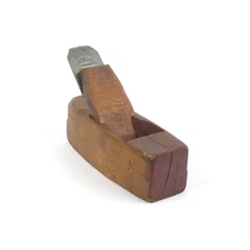 Antique Wood Block Plane New York Tool Co Barry and Way Blade Carpentry Coffin