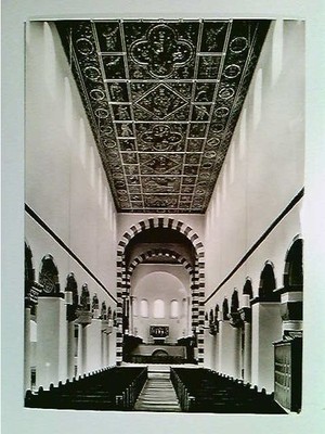Hildesheim, St. Michael, Mittelschiff mit Westchor, AK, ungelaufen, ca.1965
