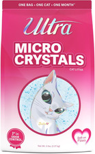 Micro Crystals Cat Litter - 99.9 Dust Free, Soft on Paws, Fragrance Free - 5 Lb