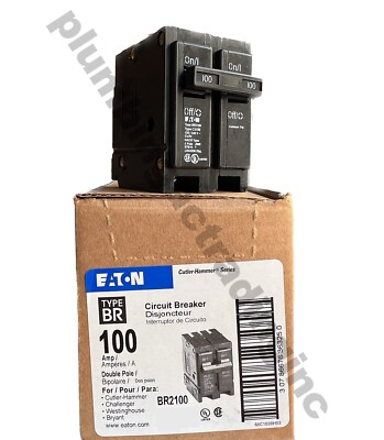#ad #ad Eaton BR 2100 100Amp Double Pole Standard Trip Circuit Breaker $65.00