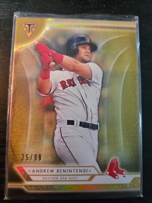 2018 Topps Triple Threads Gold /99 Andrew Benintendi #30 SP Red Sox