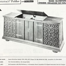 1968 Sears Hifi 528.63530 528.69580 Schematic Service Manual Vintage Original