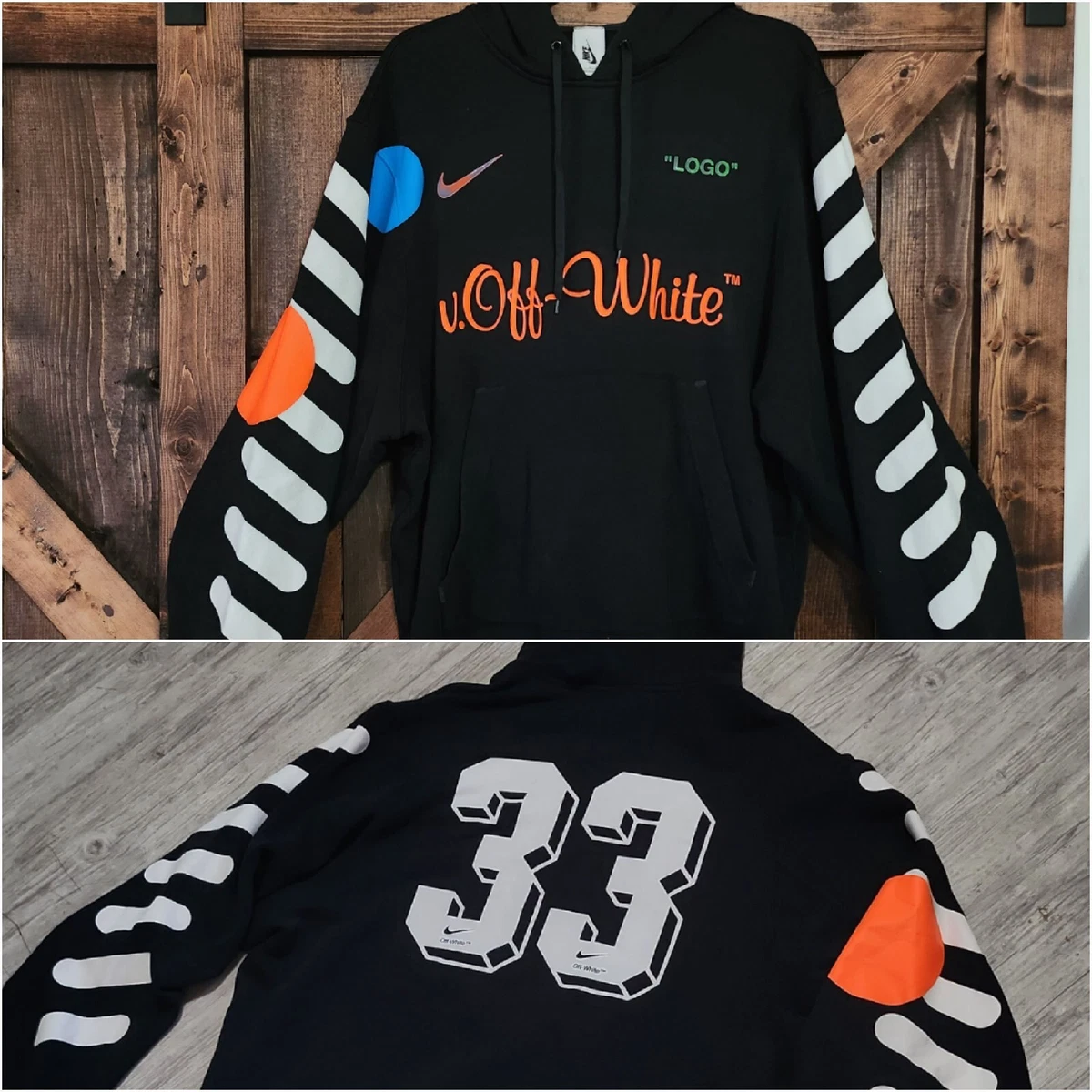 NIKE SAMPLE! Nikelab x OFF-WHITE Mercurial NRG X Hoodie Black