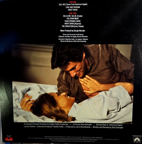 Giorgio Moroder - American Gigalo (1980) Vinyl LP • Soundtrack, Blondie, Call Me - Picture 2 of 4