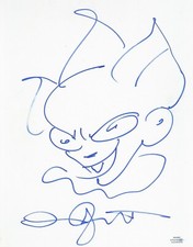 Andres Andy Muschietti Signed IT CHAPTER 2 Pennywise Drawn 11x14 Sketch ACOA COA