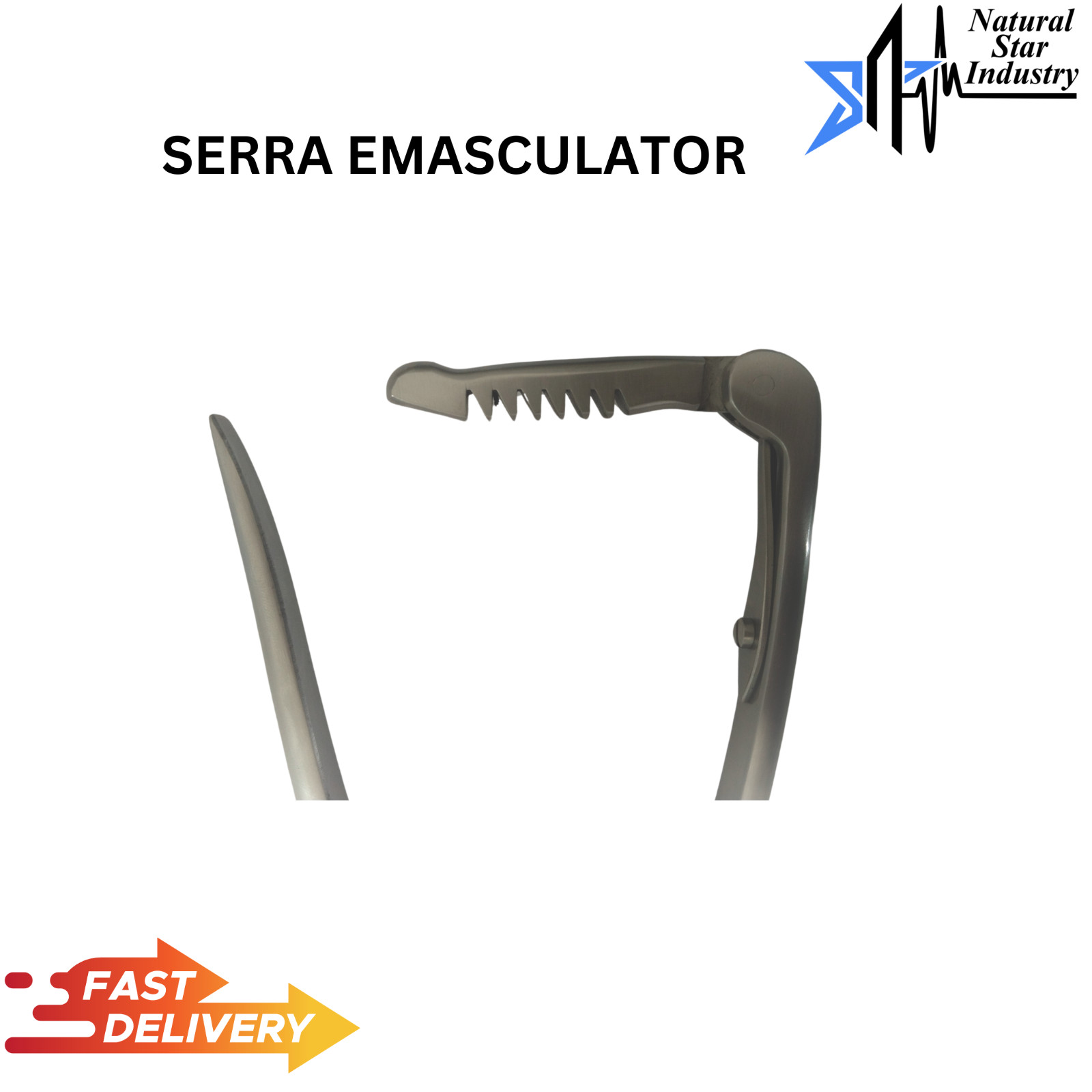 14" SERRA EMASCULATOR WITH RATCHET Premium Castration Veterinary Instruments