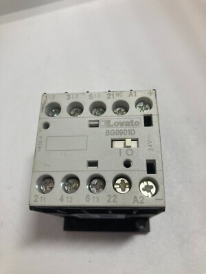 LOVATO 11BG0901D024 CONTACTOR 24VDC 1NC AUXILIARY CONTACT 3 POLE NNB